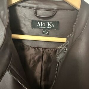 Mo-Ka Women's Brown Leather Jacket